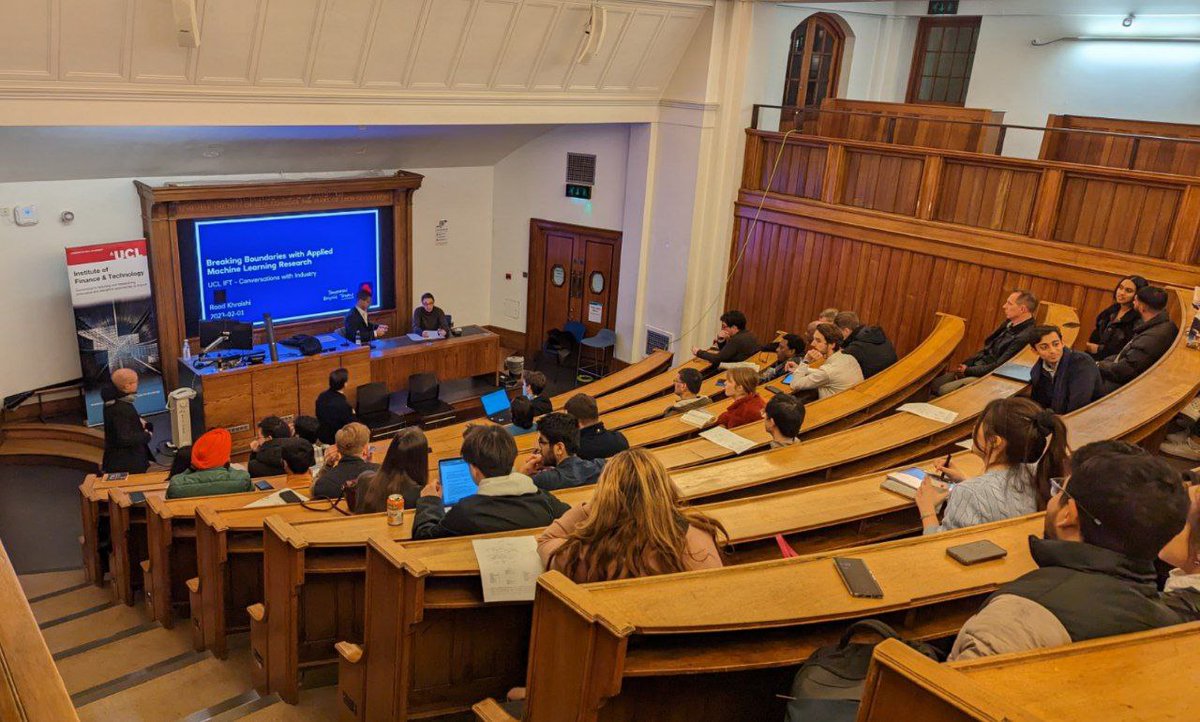 UCL_IFT's tweet image. Thank you so much to Raad Khraishi of NatWest for his fantastic seminar on applied machine learning research!

Register for future events in our Conversations with Industry series here: eventbrite.co.uk/o/ucl-institut…