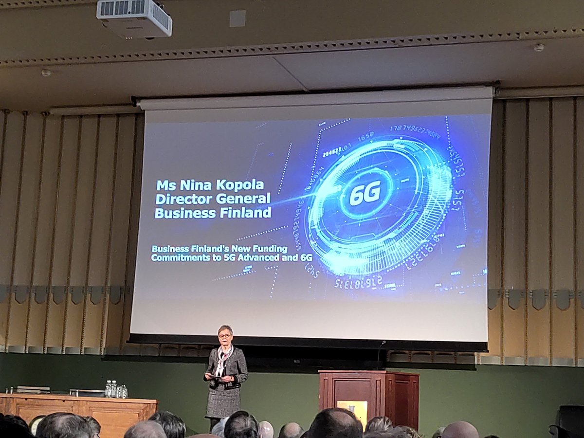 @NinaKopola @BusinessFinland announced launch of #6G #bridgeprogram with over 100 M€ #innovationfunding over 23-26