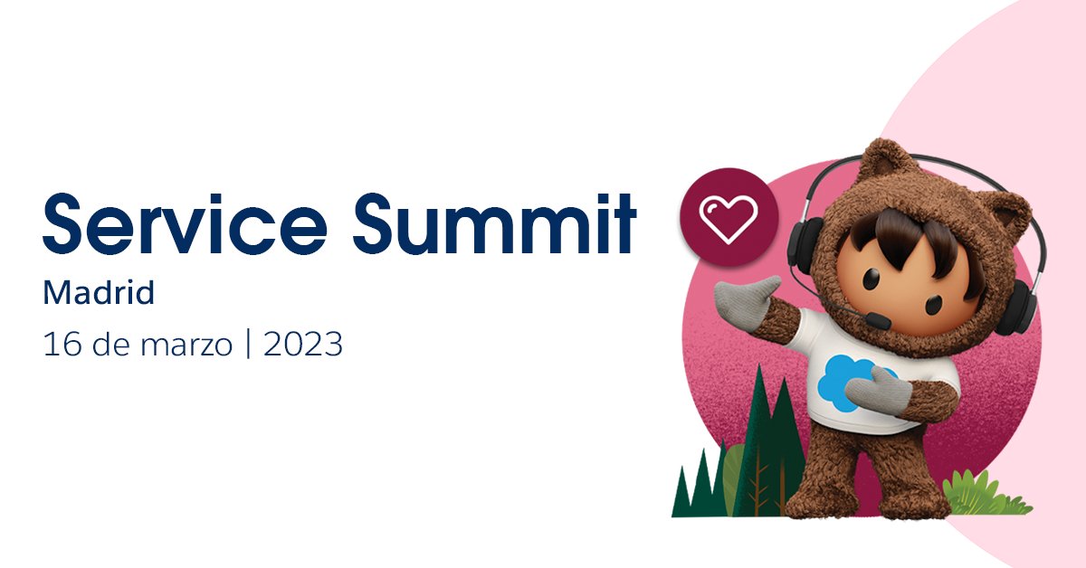 SalesforceES's tweet photo. #SalesforceServiceSummit te acerca a Madrid la nueva generación de Servicios de Atención al Cliente. Escala con #ServiceCloud360 todos los servicios que encantan a tus clientes conectados en una sola plataforma. 

➡️ Regístrate:  https://t.co/Tpa9SnRW0u https://t.co/HK9maGwpUM