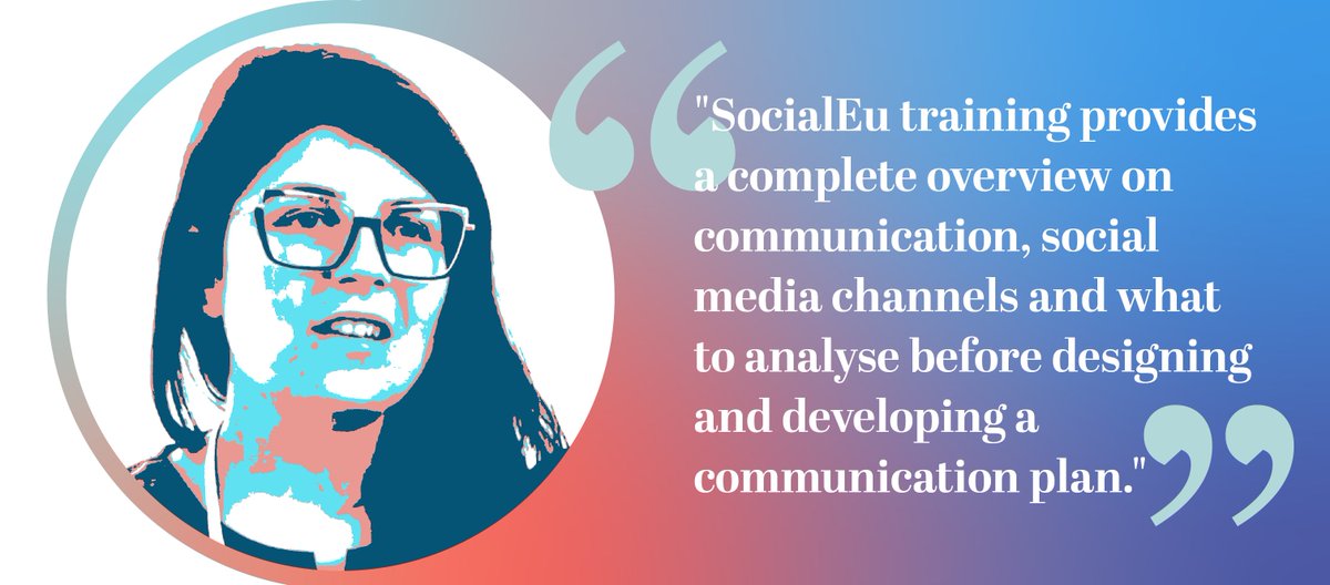 💬 #SocialEu interviewed Claudia Matera, CEO at ALL DIGITAL and one of the participants of #SocialEuOnlineTraining. 📚  Check out the interview which focuses on the online training and the training perspective after a few months.  
▶️ bit.ly/socialeu-inter…
#SocialEuPlatform