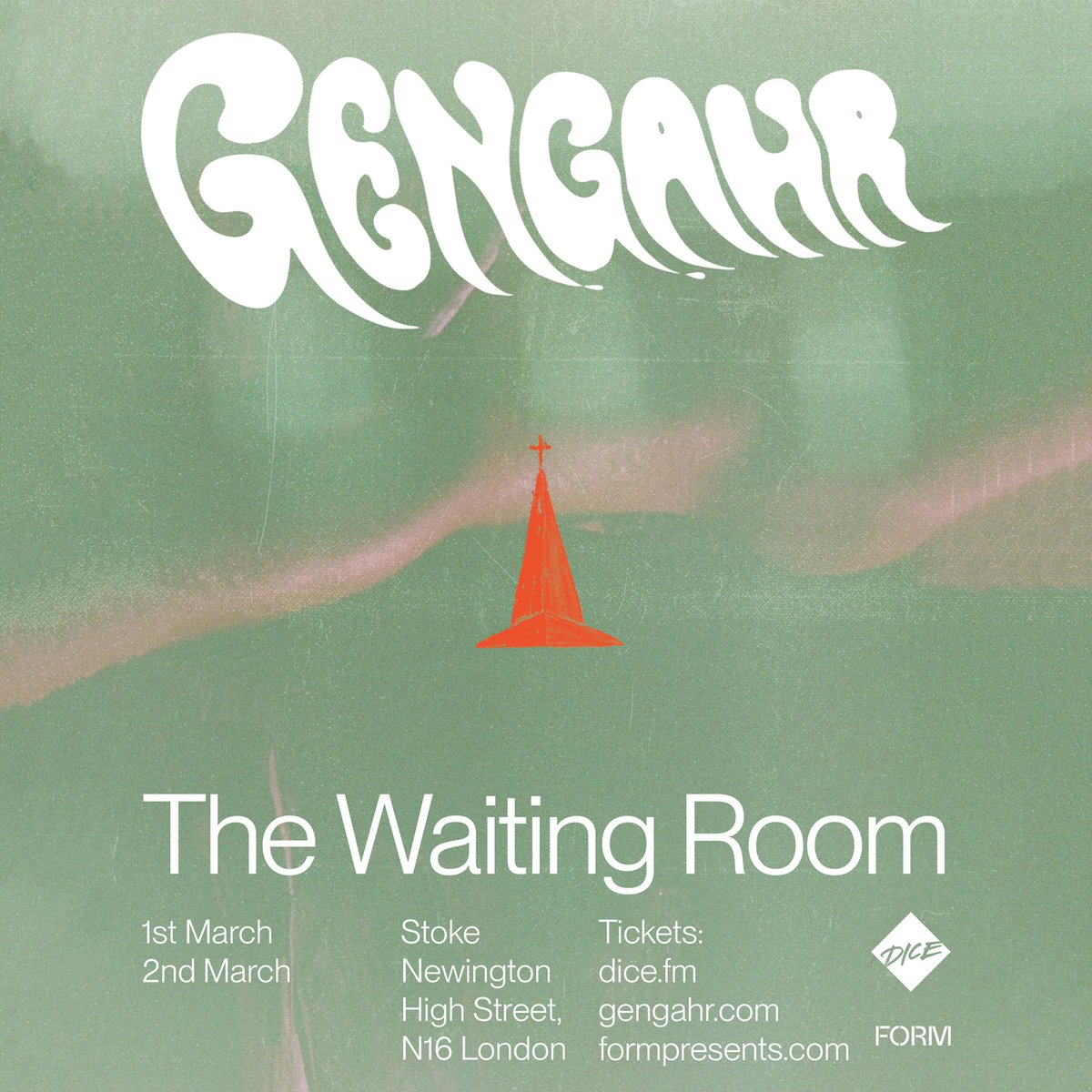 gengahr's tweet image. We’re playing two intimate shows at The Waiting Room, N16 - London on March 1st and 2nd.
Tickets go on sale this Friday at 9am UK.

Follow us on Dice to be get a reminder: dice.fm/artist/gengahr…

Who’s coming? 🪜🔭

#gengahr