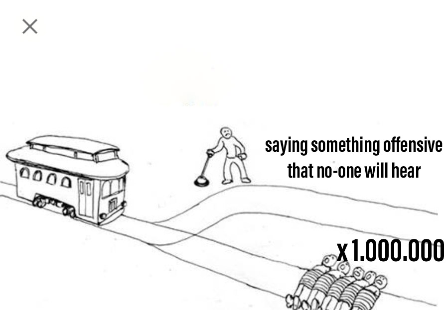 ultradesign_be's tweet image. Het lijkt me het beste om morele vraagstukken niet aan AI over te laten.
#trolleyProblem