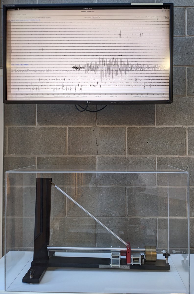 JDiazCusi's tweet photo. 7.8 Mw  #earthquake in #Turkey  as recorded by the @GEO3BCN_CSIC SEP seismometer in Barcelona https://t.co/8CoAzuTcEk