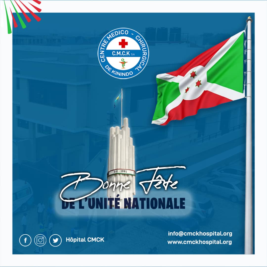 CmckHopital's tweet photo. #CMCK #FeteDelUnitéNationale
#CMCK vous souhaite une bonne fête de l'Unité nationale. https://t.co/Zi2w3UuGvN