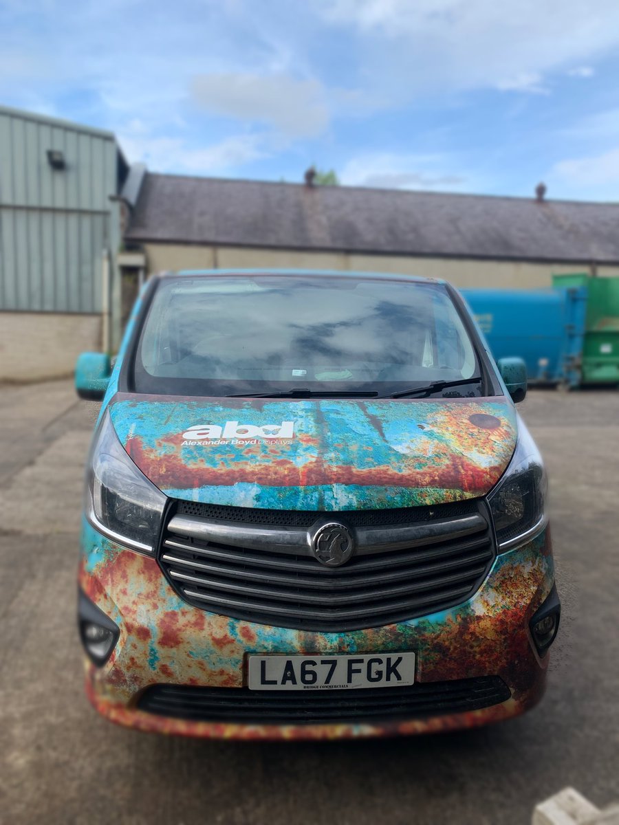 alexanderboyds's tweet photo. Our iconic ‘rusty van’ is still turning heads! Have you spotted it yet? 👀

Our design team can help your vision come to life with your vehicle - whatever the size! 

🚙💨💨💨

#branding #vehiclewraps #vehicledesign #vanwrap #vanwraps #vanlife #marketing #vehiclelivery #design https://t.co/2tPeEz5OGk