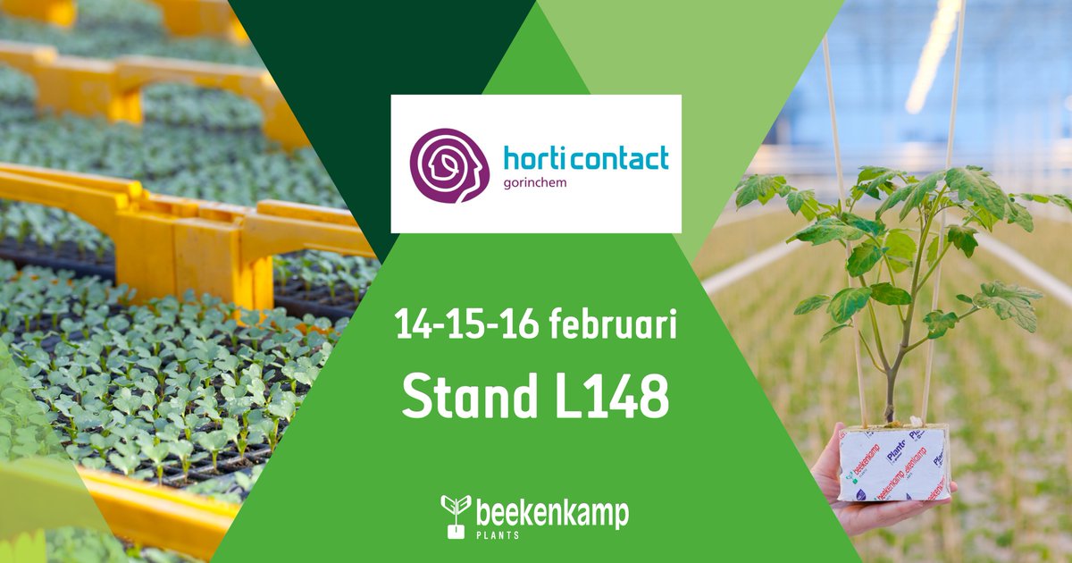 Volgende week vindt #HortiContact in Gorinchem plaats, op deze #beurs zijn wij met Beekenkamp Plants Vegetables aanwezig! Kom je bij ons langs in stand L148? We vertellen jou graag alles over onze vrucht- en #vollegrondgewassen. 🍅🥦

#Gorinchem #vruchtgewassen #youngplants