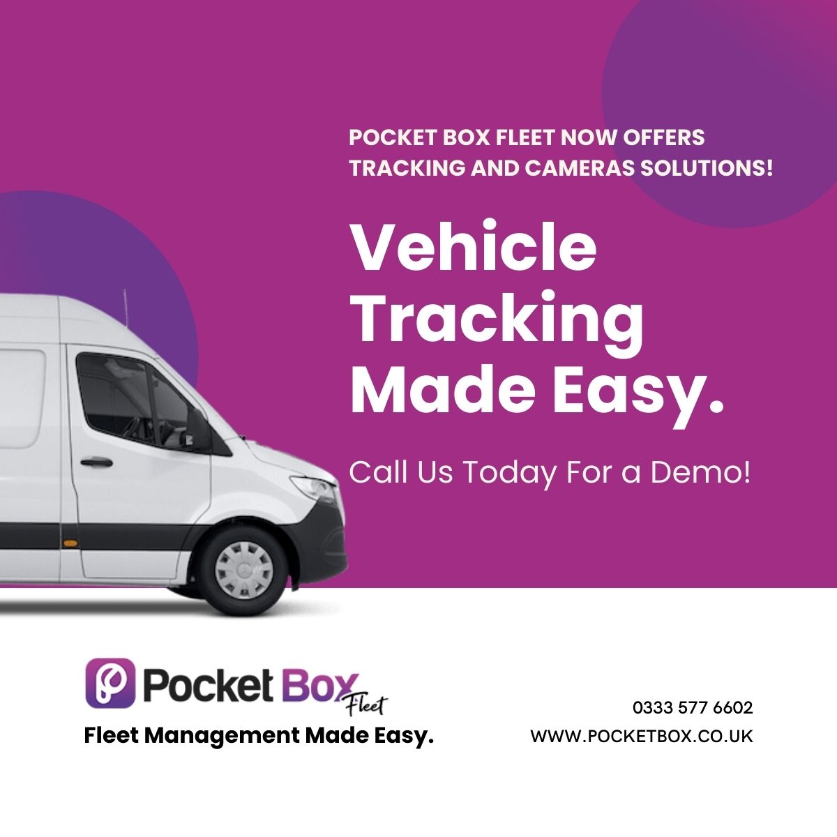 Tracking a fleet with Pocket Box is a game-changer! Increased efficiency, reduced costs, and improved driver safety are just some of the benefits. #vehicletracking #fleetsolutions