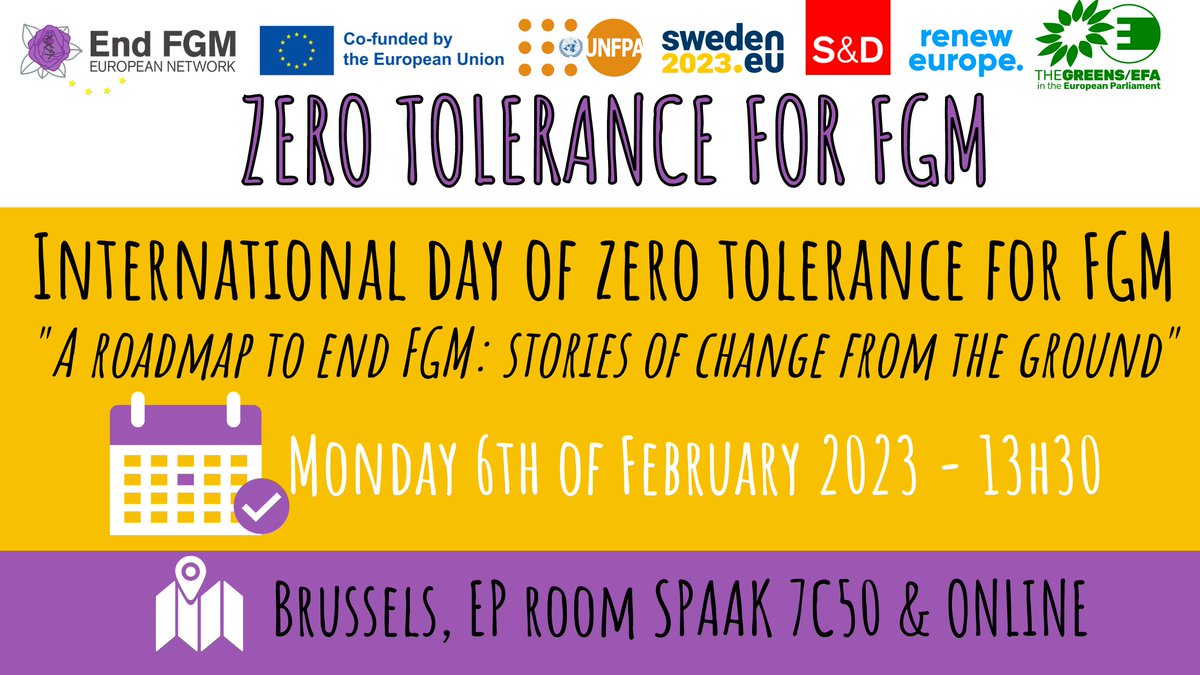 ENDFGM_Network's tweet photo. ❗️Our event takes place TODAY! 

❓ Are YOU registered to attend? 

🤝 Join us today, 6th of February, the International day of Zero Tolerance for FGM. Together we will explore the roadmap to ending FGM in Europe &amp; beyond.

📲 Register here: https://t.co/SVOxwNp7pZ https://t.co/doc5J8t1uK