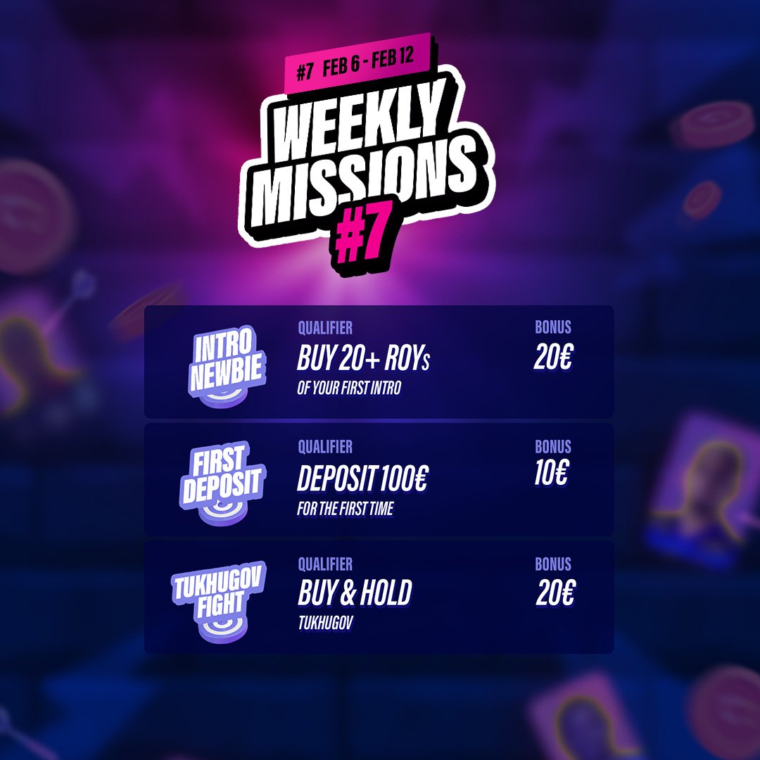 royaltiz_off's tweet photo. 🏆We are back with another set of Weekly Missions… We are launching 3 missions from Feb 6 for all users. 
That’s 3 more ways to earn rewards with royaltiz! 
More info here: https://t.co/lQTpTlVuxj https://t.co/Z78pI6ycg0