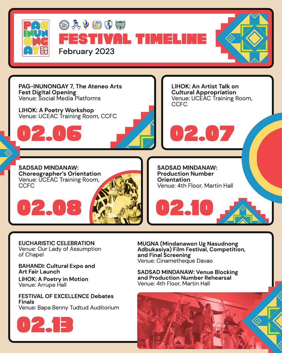 AdDUCultArts's tweet photo. Check out the Festival Timeline. https://t.co/bFUFdQmD6L