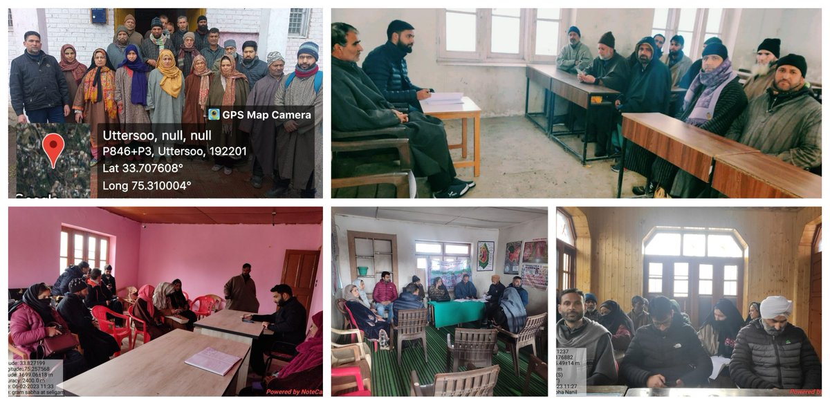 DCAnantnag's tweet image. #GramSabha #GrassrootPlanning #DevelopmentMonitoring
Gram sabha on the first monday of February was held in all 335 panchayats of Anantnag. Deliberations held on work implementation, identification of gaps, priority works
@basharatias_dr @diprjk