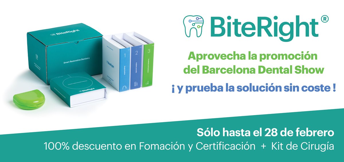 🦷Prueba nuestra solución 𝗦𝗜𝗡 𝗖𝗢𝗦𝗧𝗘
Aprovecha la promo de <a href="/bcndentalshow/">Barcelona Dental Show</a>

𝗛𝗔𝗦𝗧𝗔 𝗘𝗟 𝟮𝟴 𝗗𝗘 𝗙𝗘𝗕𝗥𝗘𝗥𝗢
👉 mailchi.mp/291bfeacbfab/b…

⎯ 100% Descuento Formación/Certificación
⎯ Cesión Kit de Cirugía

Tratamientos de prótesis sobre implantes
en sólo 3 visitas.