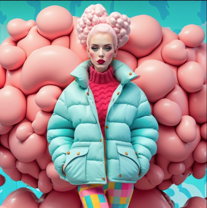 pufflady310's tweet photo. Puff Candy @FAICmag
@FAICeditor
#pufferjacket #pufflady #AIArtistCommunity #aifashion #aifashionweek23 #puffcandy https://t.co/ez782rb1EG