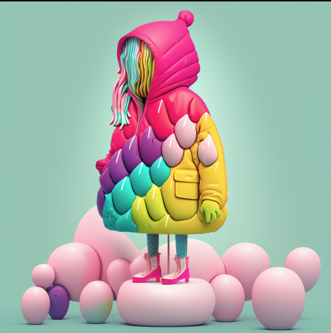pufflady310's tweet photo. Puff Candy 2
#pufferjacket #pufflady #AIArtistCommunity #aifashion #aifashionweek23 #puffcandy #nft #ainft https://t.co/VIDKAvdABK