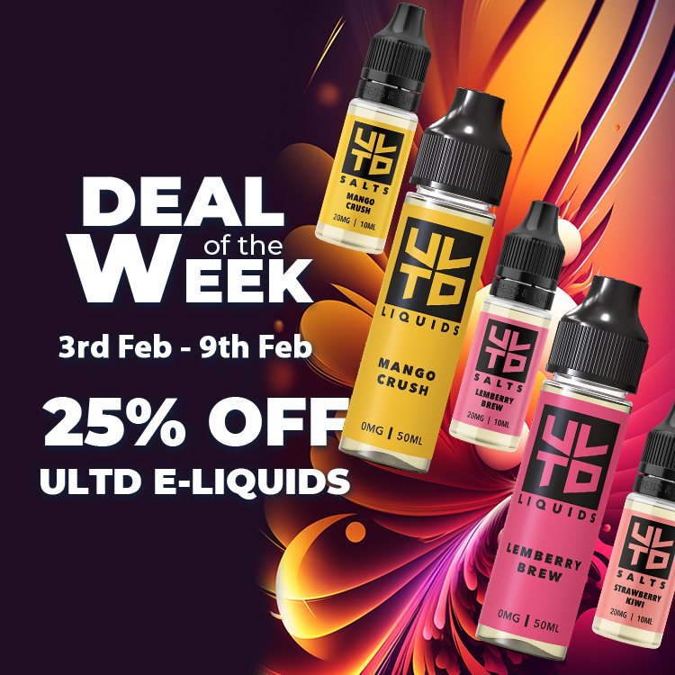 Get 25% off our NEW ULTD e-liquids!

Be quick, though. This offer ends 9th Feb 2023 🏃‍♂️💨

pulse.ly/vw8ov0kcqi

AquaVape products may contain nicotine, only suitable for 18+
━━━━━━━━━━━━━━━━
#ultd #vapeuk #vape #aquavape #vapes #vapefamily #vapesale