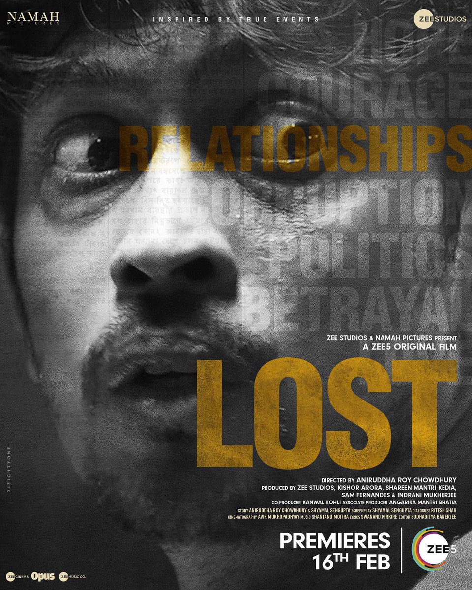 tusharpandeyx's tweet photo. When the lives of the ones you love are at stake being resilient is the only way out. #LostOnZEE5, premieres 16th Feb 

#Lost #ZEE5 #TruthIsNeverLost

@ZEE5India @yamigautam @ZeeStudios_ @aniruddhatony #PankajKapur @R_Khanna @neilbhoopalam @PiaBajpai @namahpictures https://t.co/7MHhYBJVu7