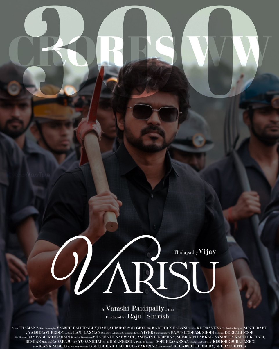 rajaramanthiyag's tweet photo. Whattey slipper shot to #Thalapathy haters 😎

Not directed by #Atlee or #Lokesh or #Arm..

Music not by #Anirudh..

Not a Solo release...

Not a Mass Masala Action film..

Least hyped #Thalapathy film..

#Varisu easily grossed 300Cr+ in 26 Days 👏👏

#VarisuHits300Crs https://t.co/Lbh4WsZvf1