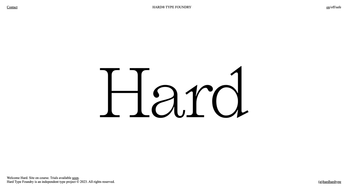 Todo_DisenoG's tweet photo. Hard Type Foundry, la nueva fundición tipográfica de Laura Garcia Mut que lleva generando expectación desde 2022. Microbic será la primera tipografía en salir al mercado.  #tipografia #branding https://t.co/KLOUNvCJ2D