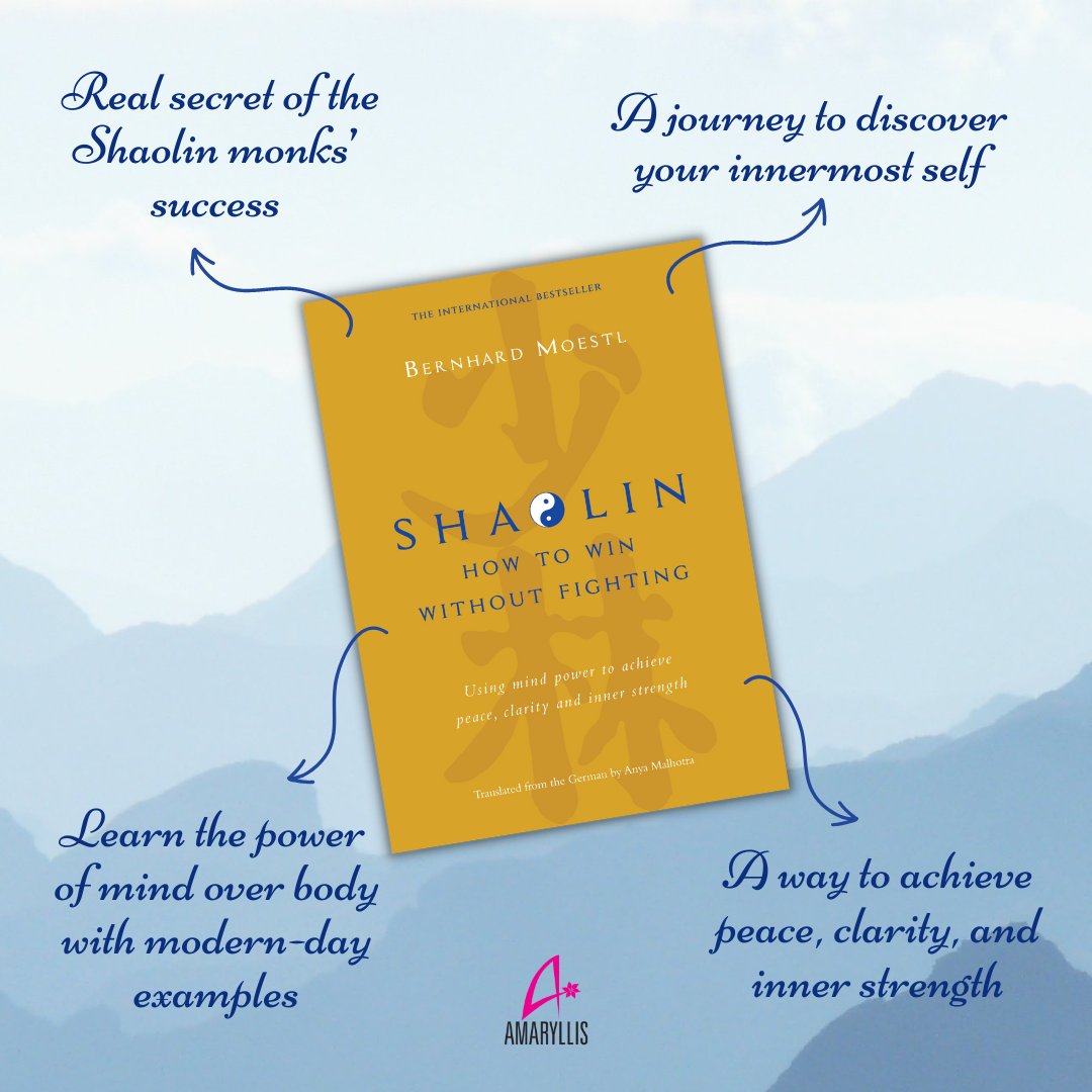 ManjulPubHouse's tweet photo. Dear readers, we have got you not one but four reasons to read this masterpiece!📖
@bernhardmoestl takes us on a journey to discover our true selves.😇
#ShaolinPrinciplesofSuccess
This book is published by @AmaryllisManjul, an imprint of @ManjulPubHouse https://t.co/lNRFidbl3K