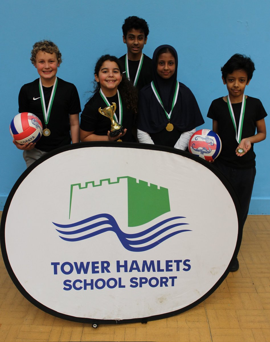 Tower Hamlets volleyball champions! Congratulations to our volleyball team who won the borough tournament for the second year in a row! A huge thanks to <a href="/CwcGlenworth/">CWC Glenworth Primary School</a> for pushing us all the way in an incredibly close final #volleyball <a href="/TowerHamletsSSN/">Tower Hamlets School Sport Network</a> <a href="/VballEngland/">Volleyball England</a>