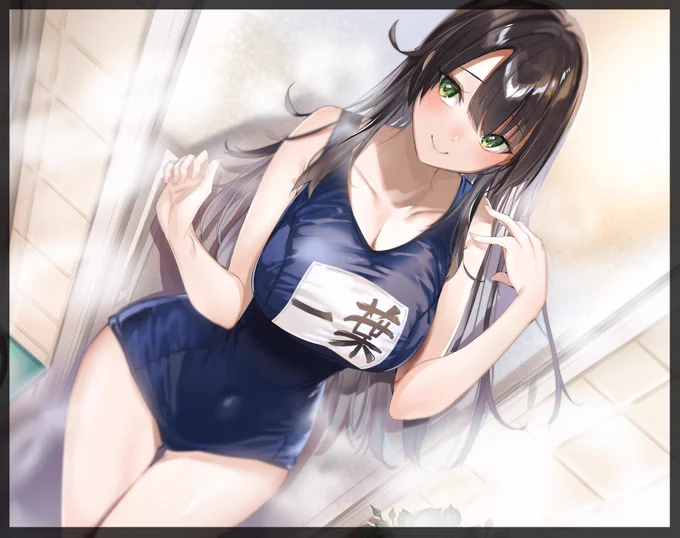 楓「お背中、流しにきましたぁ～」#かたかわ#風呂の日 