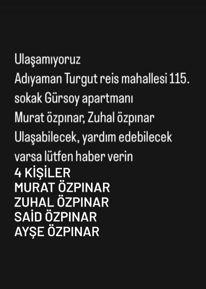 ylldrmmerve's tweet photo. #afaddeprem #ADIYAMAN https://t.co/C6RbjlT41i