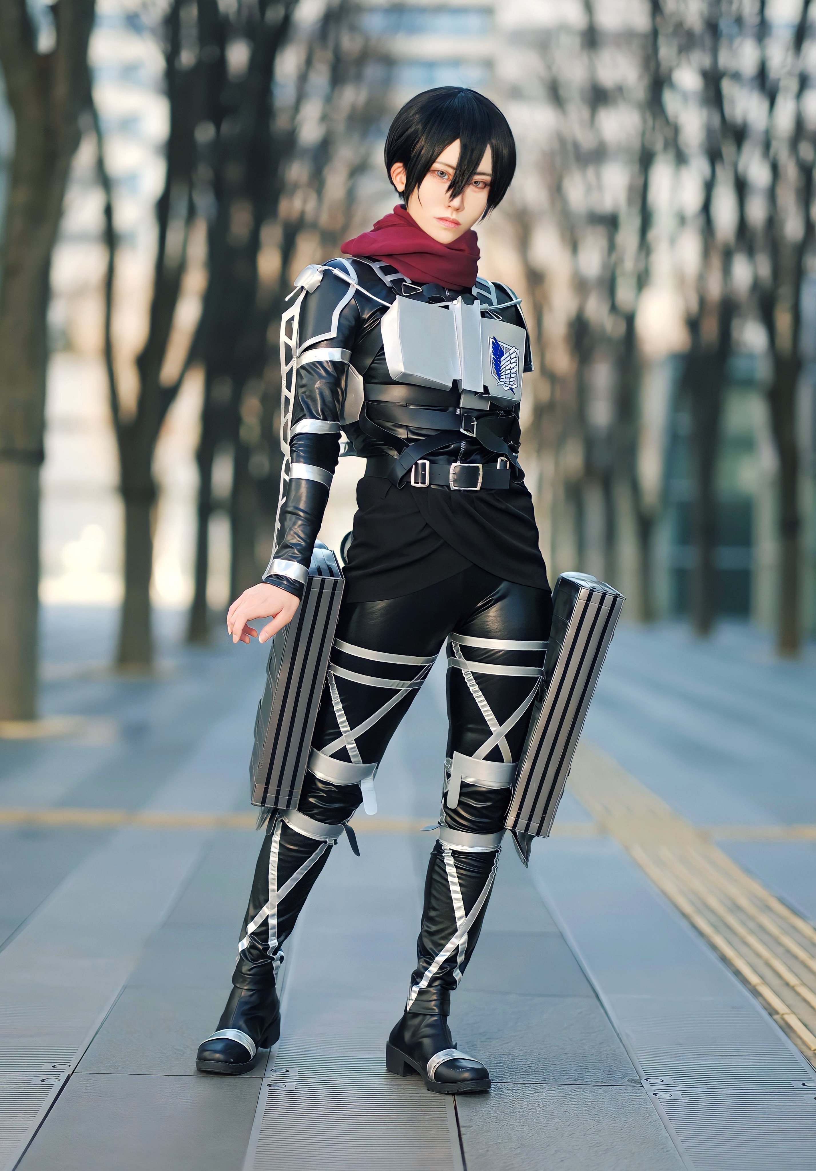 ミカサ・アッカーマン コスプレ コスプレ/cosplay】⁡ ⁡進撃の巨人:ミカサ・アッカーマン εïз