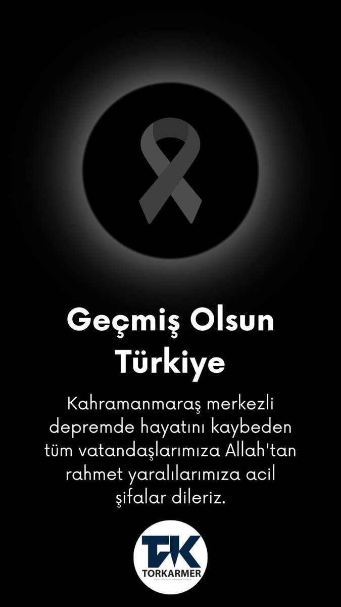 Depremde yaşamını yitiren vatandaşlarımıza Allah’tan rahmet, yaralılarımıza acil şifalar diliyoruz.

#kahramanmaraş #geçmişolsuntürkiye