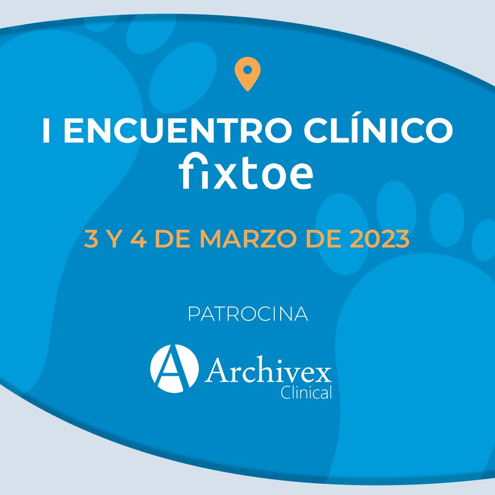 Archivex_io's tweet photo. ¡Primer evento del año del que somos patrocinadores: #Fixtoe! 🎉
Acércate disfrutar del I Encuentro Clínico de @Fixtoe sobre #podología del 3 y 4 de marzo en el Centro de Congresos de Elche (Alicante)
¿Quieres más info?
Te dejamos el enlace: https://t.co/oXMOMCMw9z https://t.co/SEHdFt6QW8