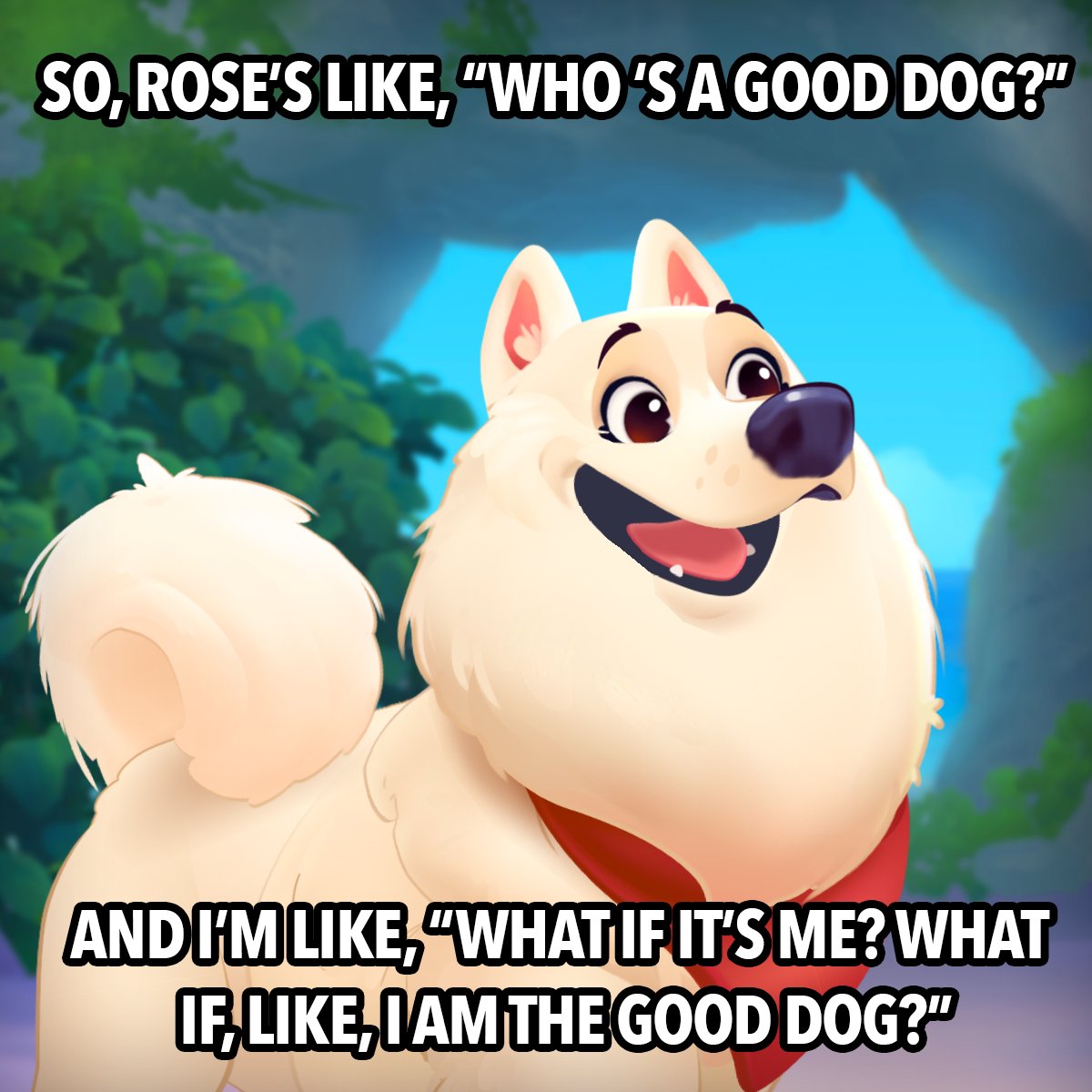 LuauGames's tweet photo. Who's ready for some doggy fun? 🐶 Get ready to bark, play, and have a pawsome time with the new live event in Rose's Adventure! "Who's a Good Dog?" is here and we can't wait to see all the good boys and girls in action! 🎉 Join us and let's find out who truly is the best pup! 🐾 https://t.co/FD5OSazyjX