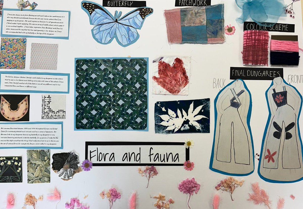 #PipersArts have shared some examples of the great 'Flora and Fauna' themed design boards that #PipersYear9 Textiles produced for their assessment in January. We think they look fantastic, what great talent on display. 🌺🌿 #PipersSenior #PipersTextiles