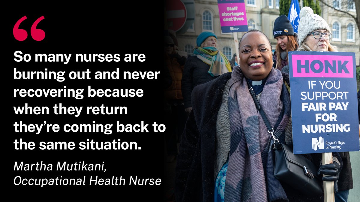How many more nursing staff will be forced out of the profession by burn out before the government acts? 

How many more unfilled vacancies before enough is enough?

#FairPayForNursing #RCNStrike