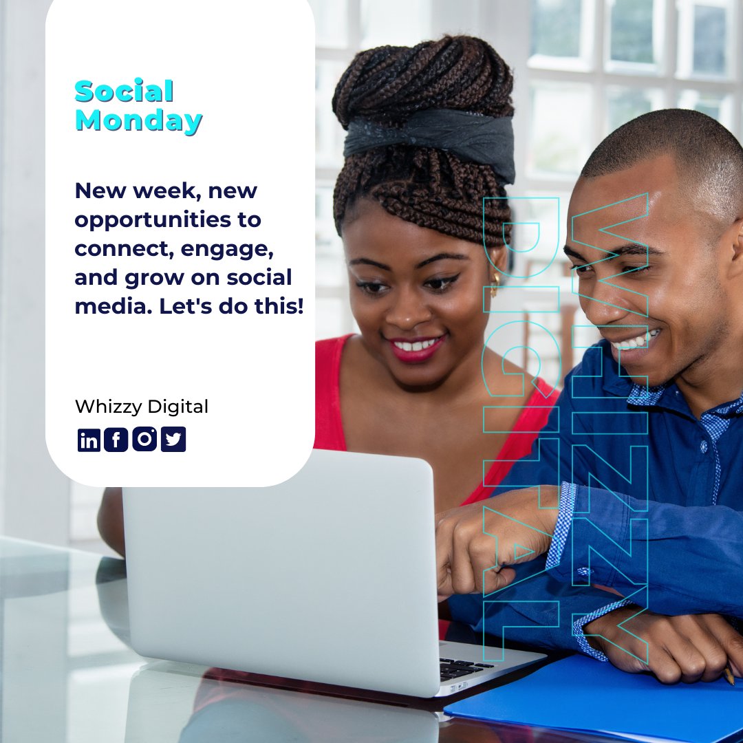 whizzydigital_'s tweet photo. Bring on the new week!
Let's turn Monday into a social media powerhouse. Opportunities for growth are everywhere. Let's seize them! πͺπ±
#whizzdigital
#socialmonday
#MondayMotivation π"
#socialmediaexperts
#digitalmarketingexperts https://t.co/Jju9SBy4iS