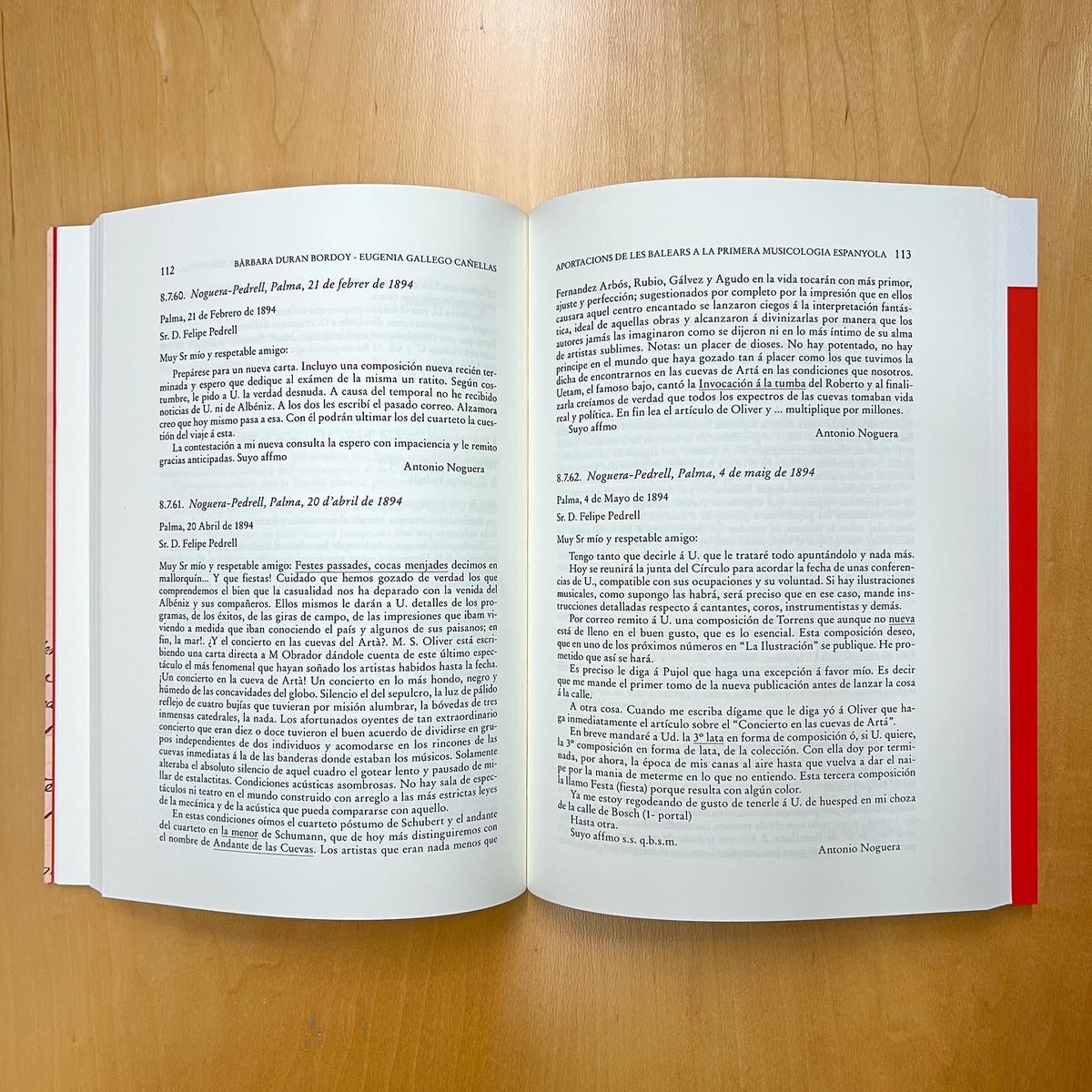museumusicabcn's tweet photo. El #dillunsllegim “Aportacions de les Balears a la primera musicologia espanyola”, de Bàrbara Duran i Eugenia Gallego, publicat per @PublAMontserrat amb fons de la @BiblioCatalunya, que exposa la correspondència de Felip Pedrell amb músics… https://t.co/NI9u3nGazs
