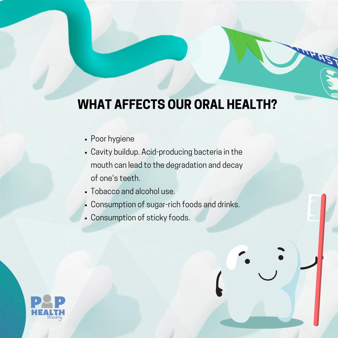 Our mouth is the entry point to our bodies.

Read on to find out the importance of keeping our mouth squeaky clean!

#OralHealthMonth
#PopHealthWeekly
#SocialActionGuild