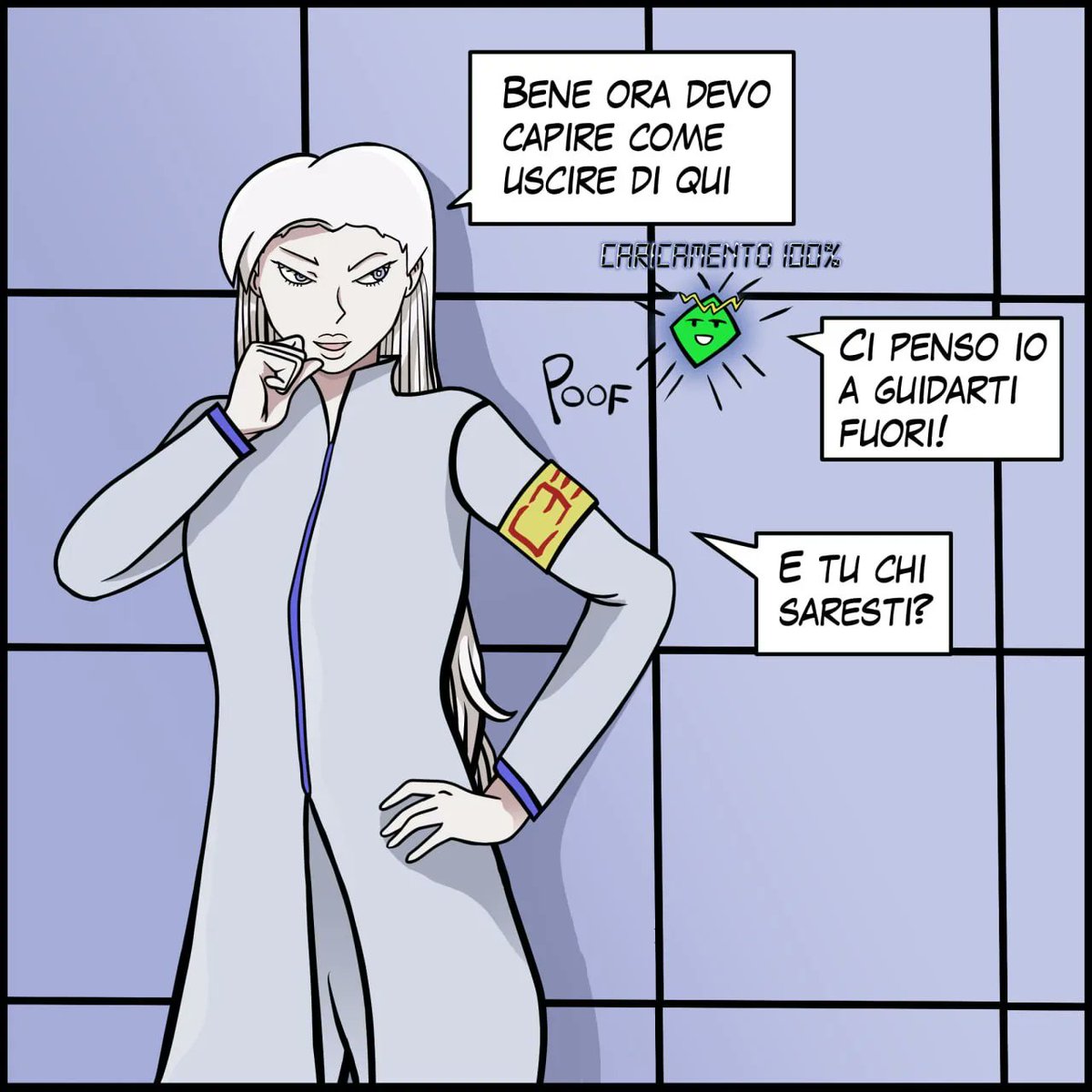 svenexx's tweet photo. Nuova striscia di 720°!
L'androide ha molta fretta e questa volta entra in scena N.A.P.I. il navigatore!
#digitalart #illustration #fanart #oc #art #myart #artedigitale #yonkoma #comic #fumetto #webcomic #digitalartist #android #disegno #shifi #comedy #vignettaitaliana https://t.co/JE4AFLlcmO