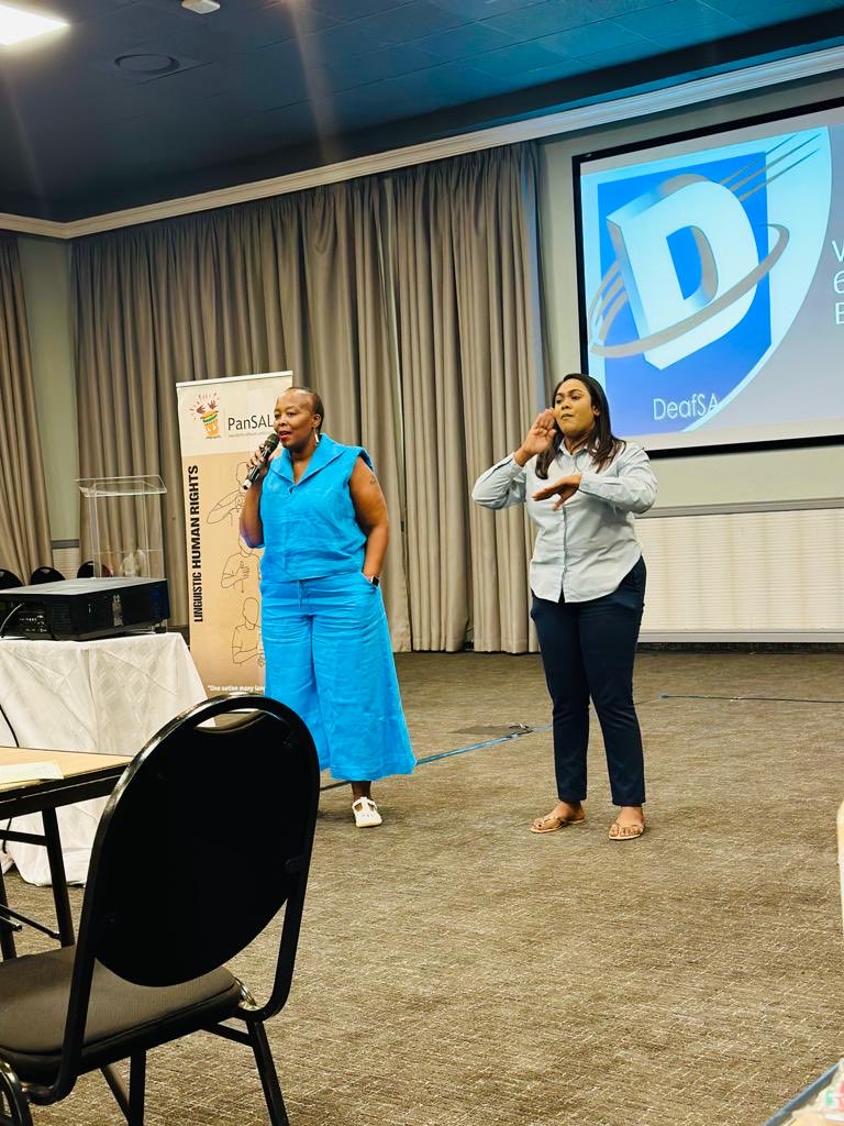PanSALB's tweet photo. This week our Gauteng Provincial Office with @DeafsaInfo and @City_Ekurhuleni are conducting a five-day basic training workshop on the South African Sign Language for family members and government workers #LanguageActivismMonth @SportArtsCultur https://t.co/xbp9DP01le