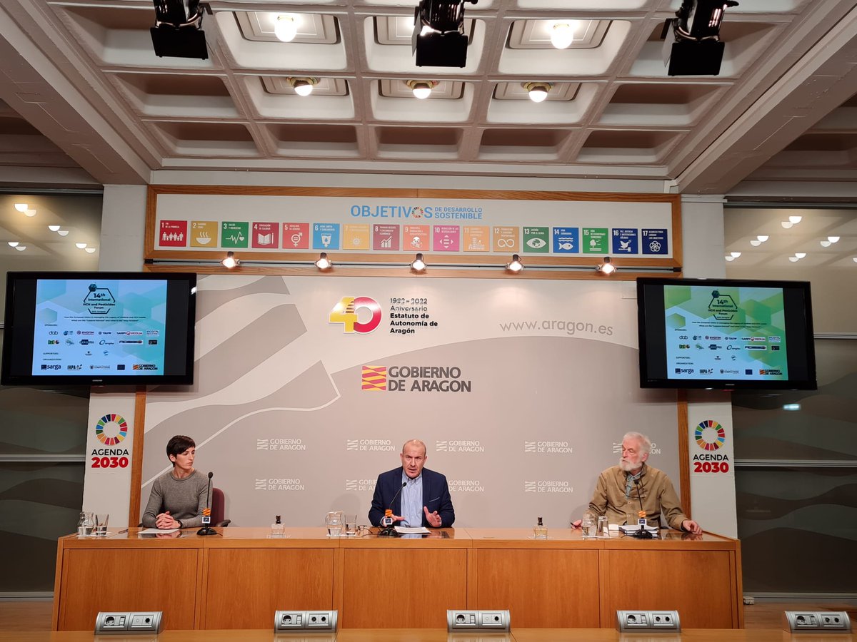 GobAragon's tweet photo. 🗣️@CarlosGamarraU: "Que este congreso se celebre en #Zaragoza no es casual, ya que, en los últimos años, #Aragón se ha posicionado como líder y referente internacional en la gestión, investigación y descontaminación del #lindano" https://t.co/GSRHc2IGgr