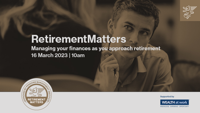 PMIPensions's tweet photo. Join the PMI, supported by @WEALTHatwork as they share best practices.

16 March 2023 | 10:00 - 11:00

Register here: https://t.co/ttOFcNdPgj

#PensionsPMI #WEALTHatWork #RetirementMatters https://t.co/jUrM6WJoRM