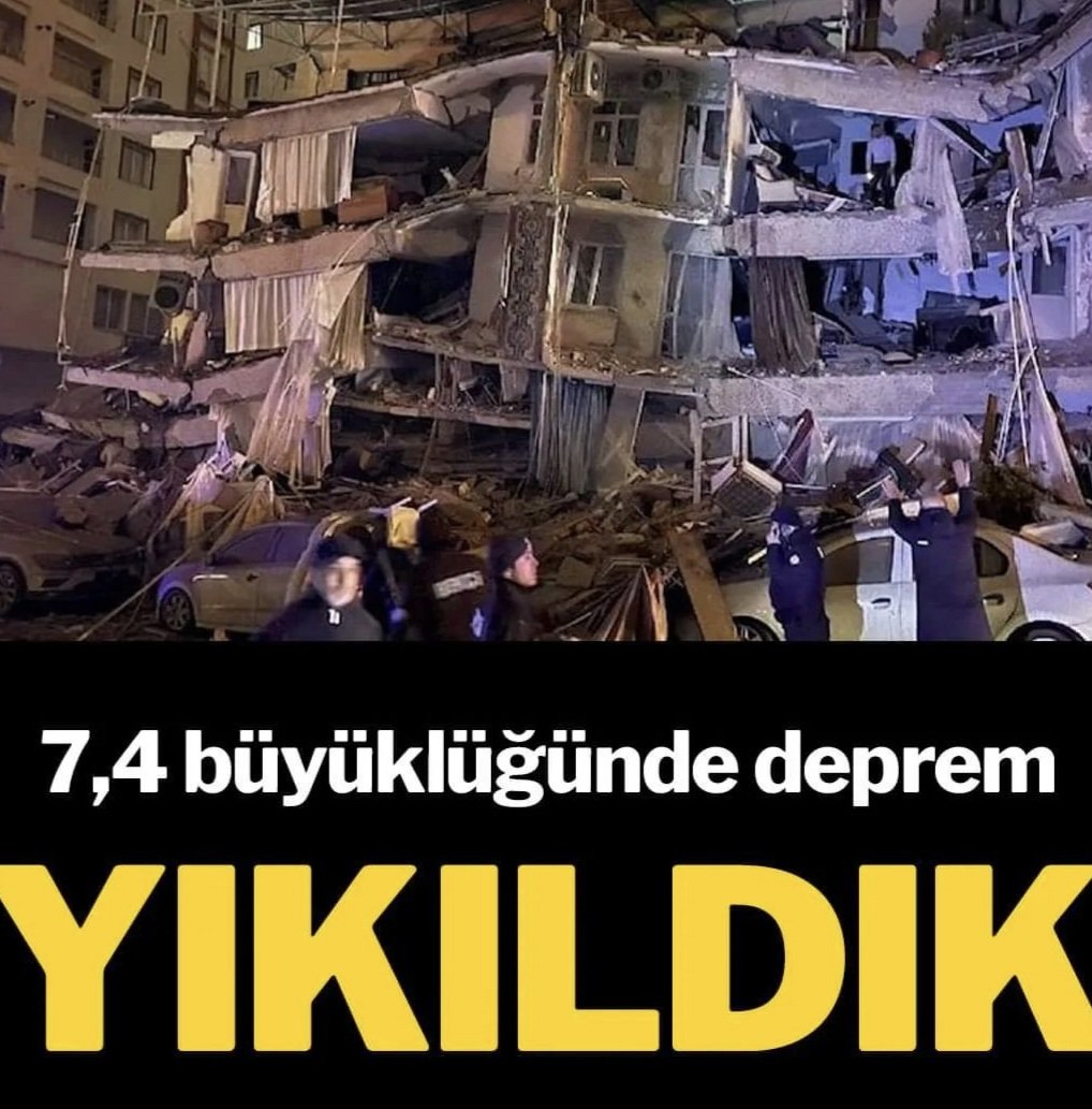 Geçmiş olsun Kahramanmaraş geçmiş olsun Türkiye'm