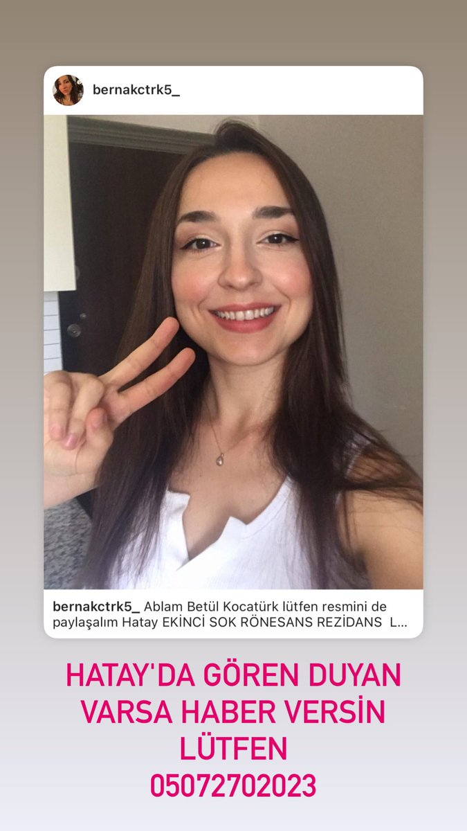 dilvingltekin's tweet photo. Hatay / Antakya da Ekinci Mahallesi İnönü Bulvarı No:62A Rönesans Rezidans A2 blok No:63  Betül Kocatürkten haber alamıyoruz.Kardeşimi gören yada rönesansla ilgili yeni bilgiye sahip olan varsa lütfen 0507 270 20 23 arayın🙏#deprem #ACİL #hataydeprem #roenesansrezidans https://t.co/b5qLuiWXZE