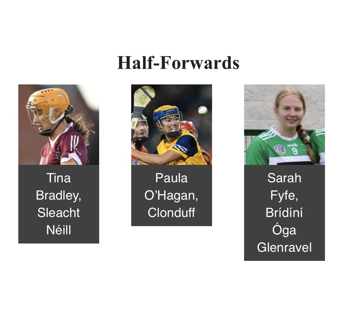 Our senior camogie Captain has been named on the <a href="/Gaelic_Life/">Gaelic Life</a> Team of the Year 👏

Well done Sarah, we are very proud of you as always 🤩