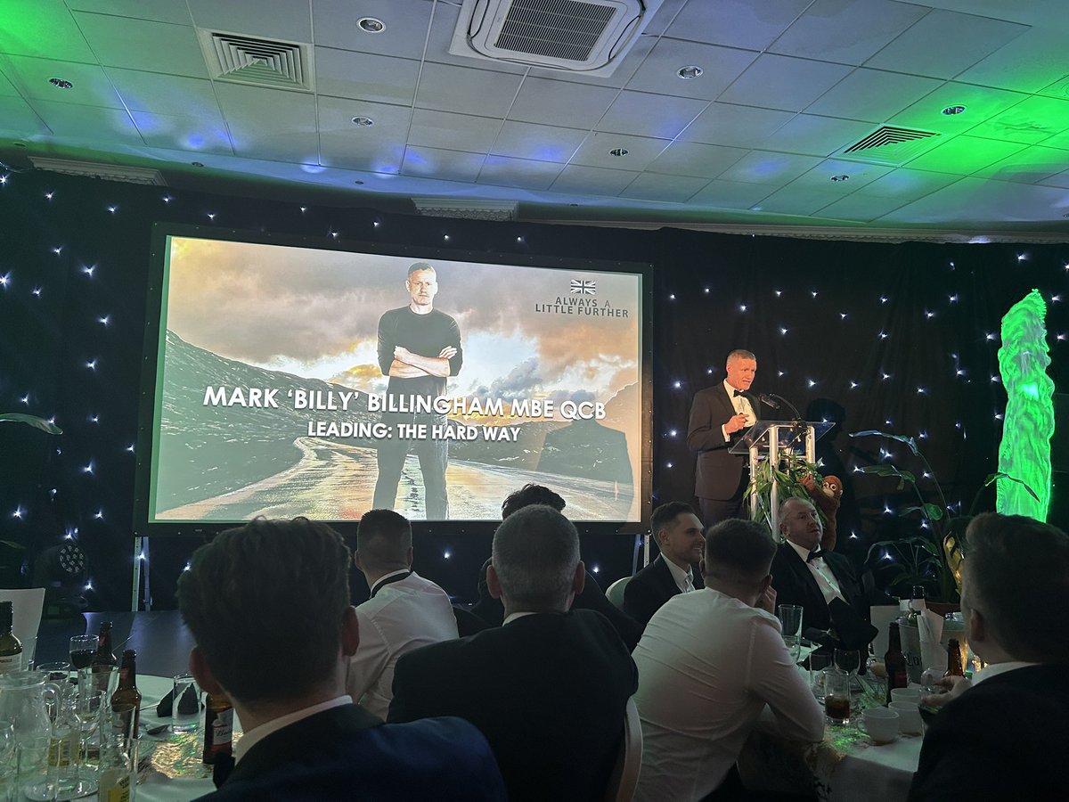 Pleasure to meet <a href="/billingham229b/">Billy Billingham MBE QCB</a> at the <a href="/CIBSE/">CIBSE</a> South West Regional dinner and to present the awards to very talented recipients. Thanks to sponsors <a href="/mcsmcltd/">MCS</a> and charity @ItsInTheBag #Alwaysalittlefurther #CIBSE