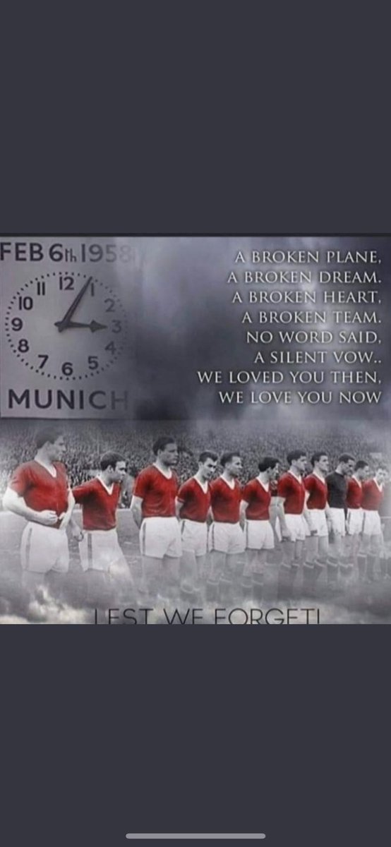 We will never forget #MUFC #Munich1958 ❤️❤️❤️