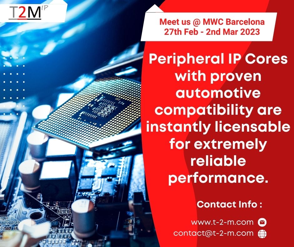 T2M_IP's tweet image. Peripheral IP Cores with proven automotive compatibility are instantly licensable for extremely reliable performance.      

For More info Visit on: lnkd.in/dfPDRapB  

 #LIN2.2ProtocolControllerIP #LIN2.1ProtocolControllerIP #LINbusProtocolControllerIP #CANBusController