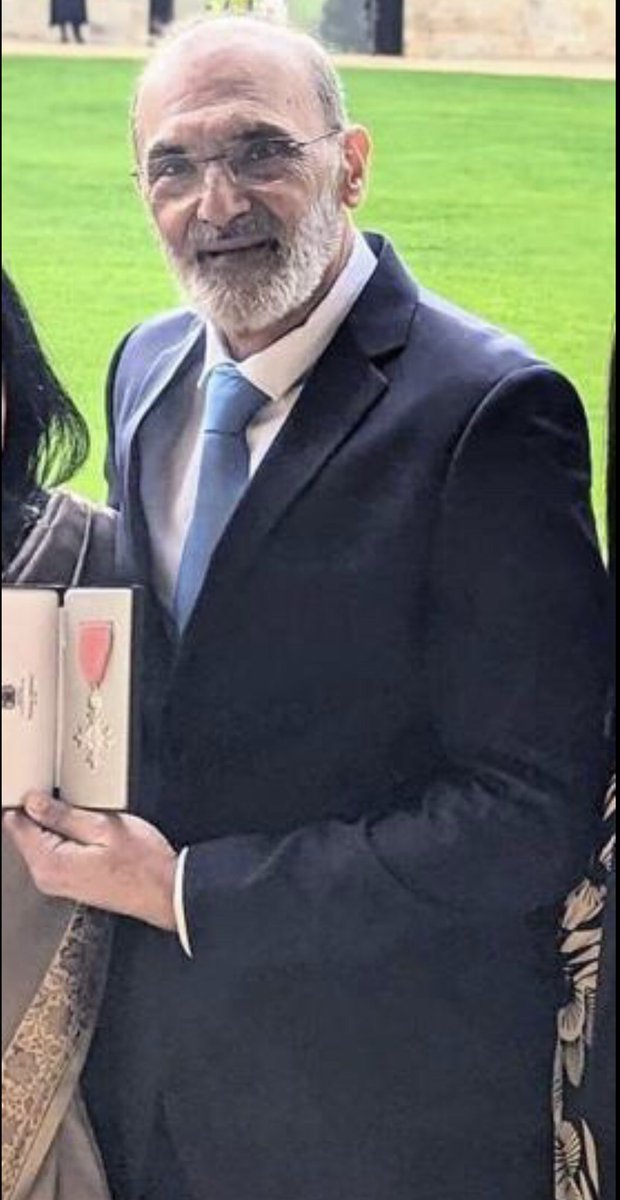 A HUGE congratulations to former CE Harshad on receiving his MBE for his services to the communities of Leicester.