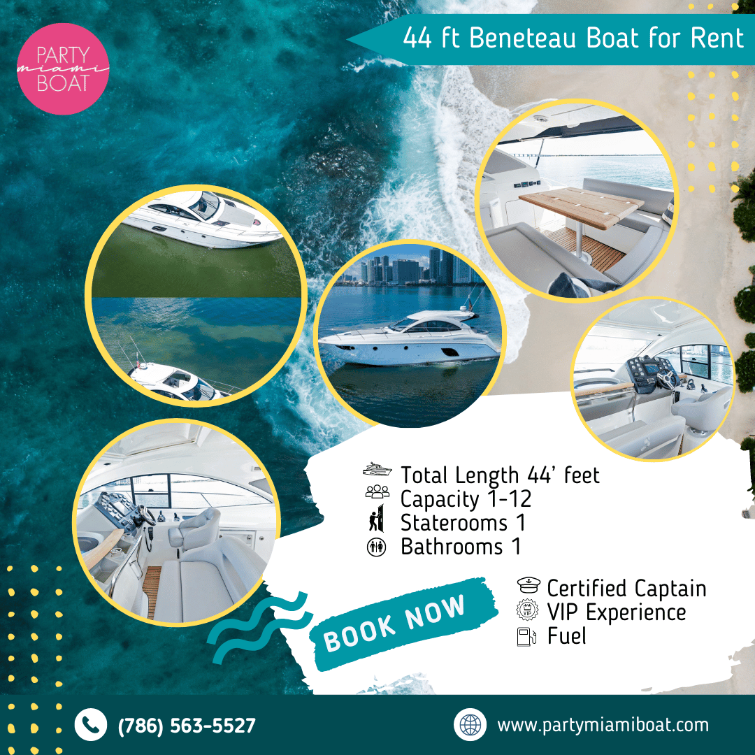 PartyMiamiBoat's tweet photo. 44 ft Beneteau Boat for Rent
Enjoy a great day out in the water with our boat rentals in Miami.
The experience you want with spacious layouts, complete comfort and optimal passenger capacity.

Call at (786) 563-5527 https://t.co/XXxcbzaYYh https://t.co/eJ1lht6XR8