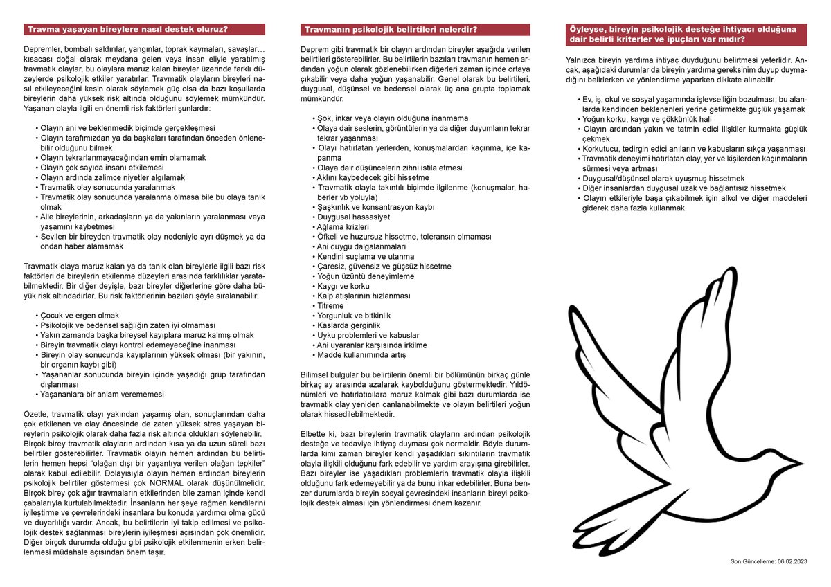 Travma Yaşayan Bireylere Nasıl Destek Oluruz?
#DEPREMOLDU #deprem #travma #psikoloji