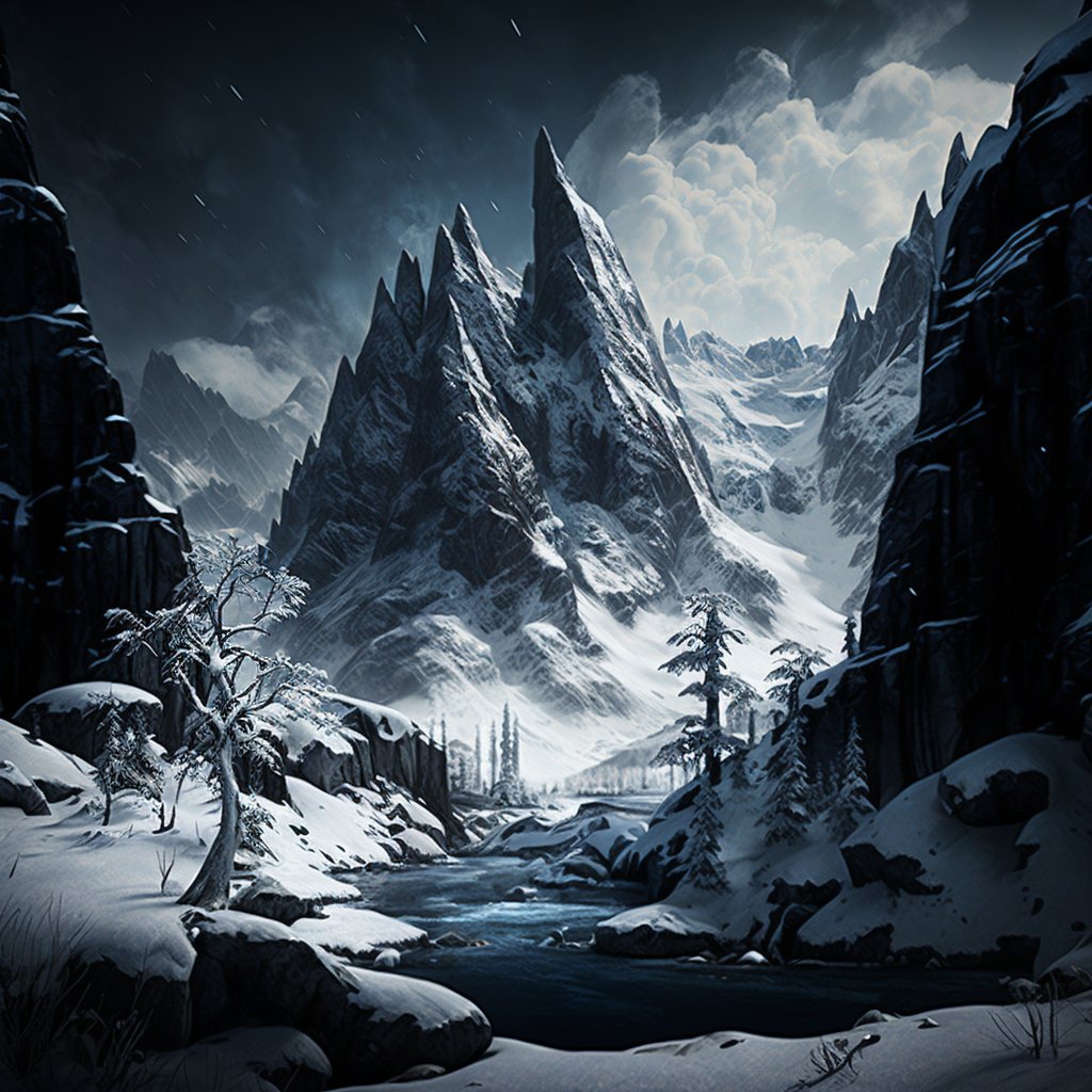 The Snowy Mountains are a mountain range covered in perpetual snow and ice. They are known to be one of the most inhospitable places in the Meka Apes universe, with brutal snowstorms and freezing winds that make life impossible on their surface. Be ready to survive ⌛️