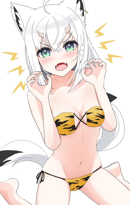 遅くなり過ぎた節分フブちゃん#絵フブキ 
